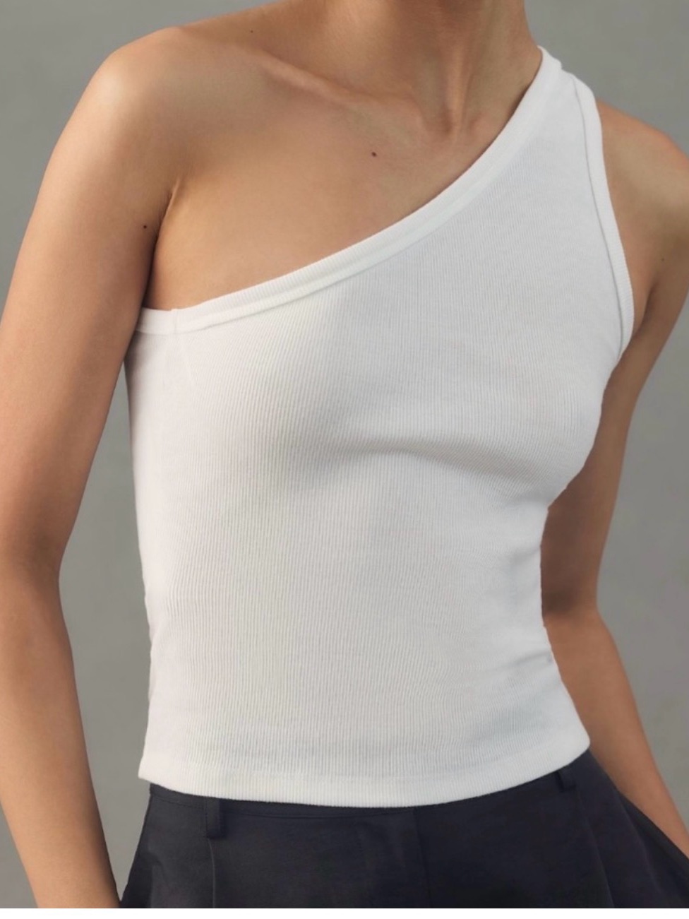 Pilcro By Anthropologie The Zeda One Shoulder Tank Top